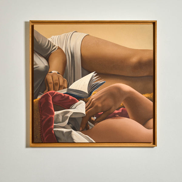 Original oil painting by famous French hyperrealist artist Gérard Schlosser 1995. 
