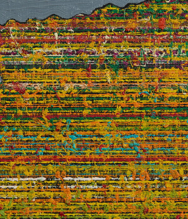 Famous Canadian abstract artist Harold Town "Snap" painting circa 1973.