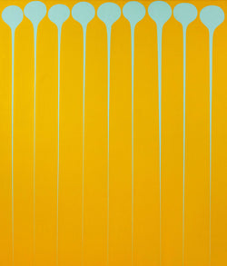 Iconic and famous Canadian painter Harold Town "Stretch #8" Painting, 1969.  