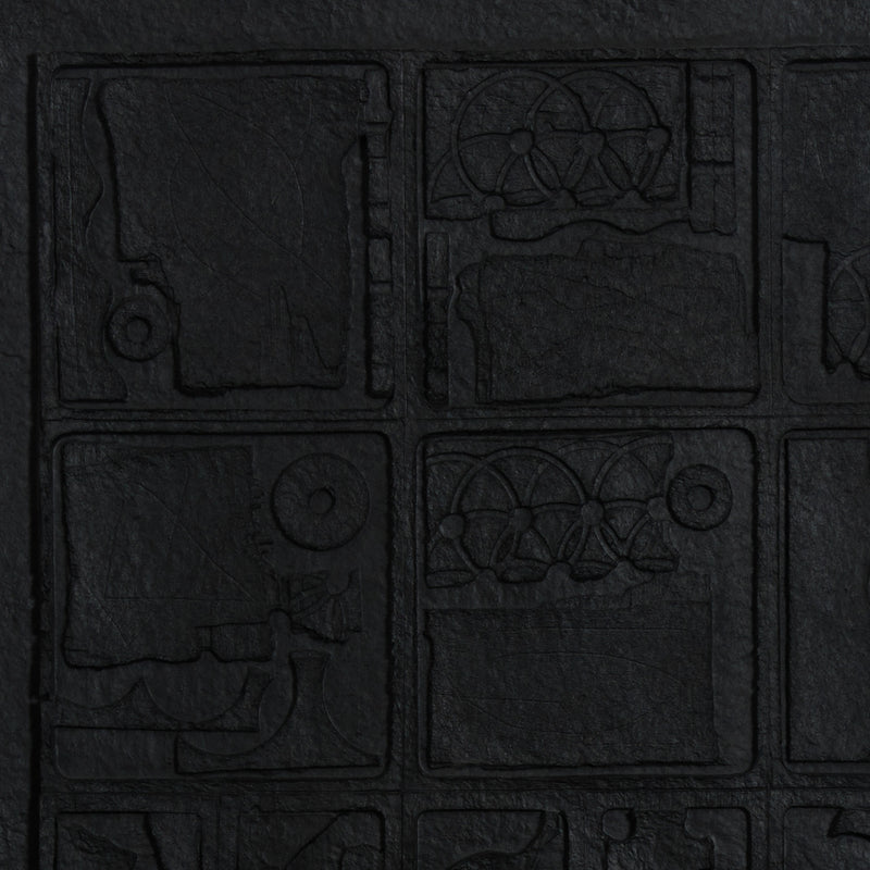 LOUISE NEVELSON "MOON GARDEN" CAST PAPER RELIEF, 1976