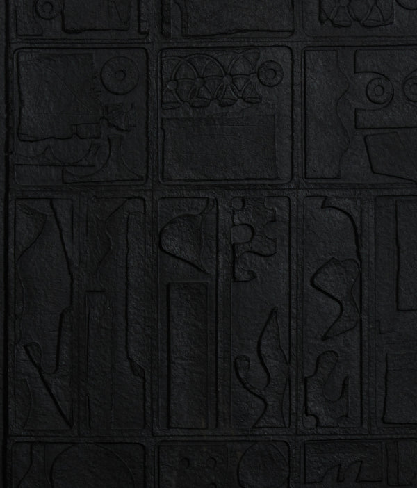 LOUISE NEVELSON "MOON GARDEN" CAST PAPER RELIEF, 1976