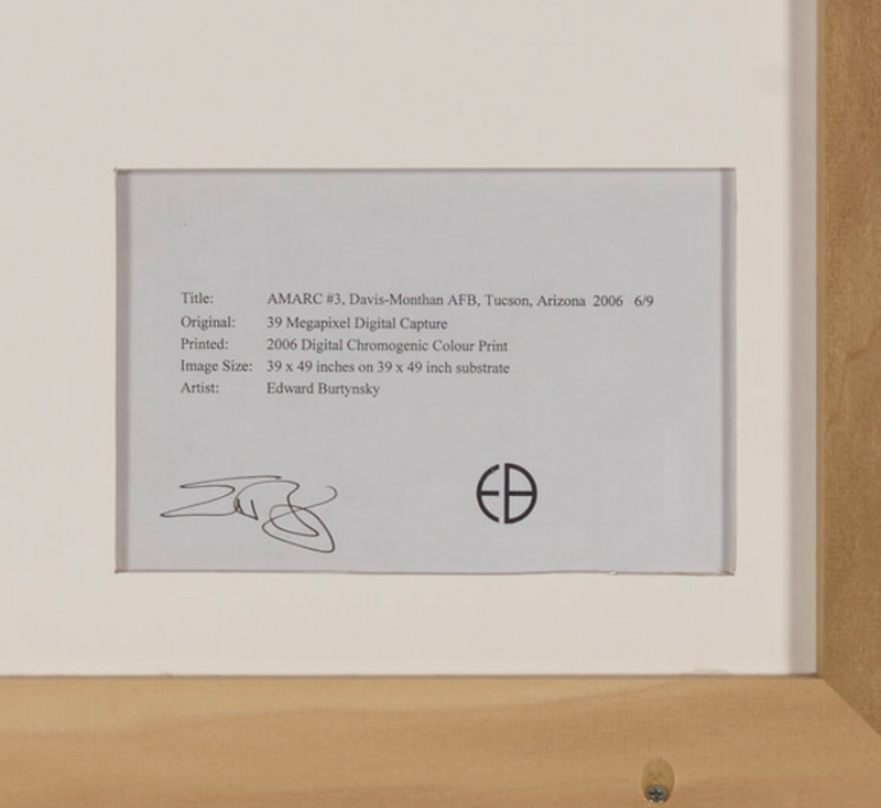 EDWARD BURTYNSKY "AMARC #3, ARIZONA" 2006