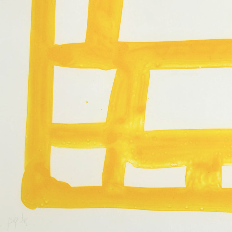 STANLEY WHITNEY "CANARY GRID" ETCHING, 2017
