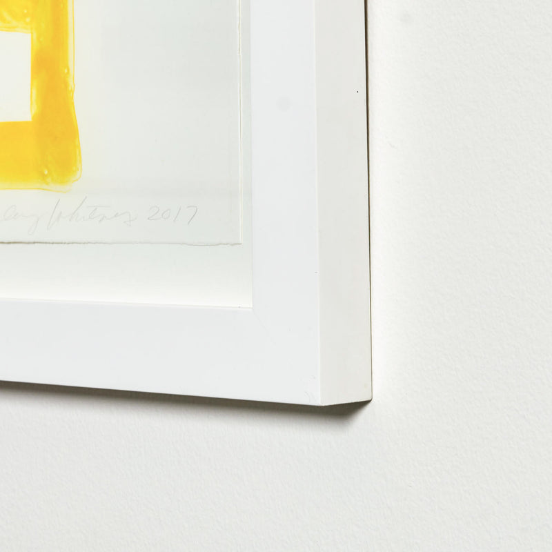 STANLEY WHITNEY "CANARY GRID" ETCHING, 2017