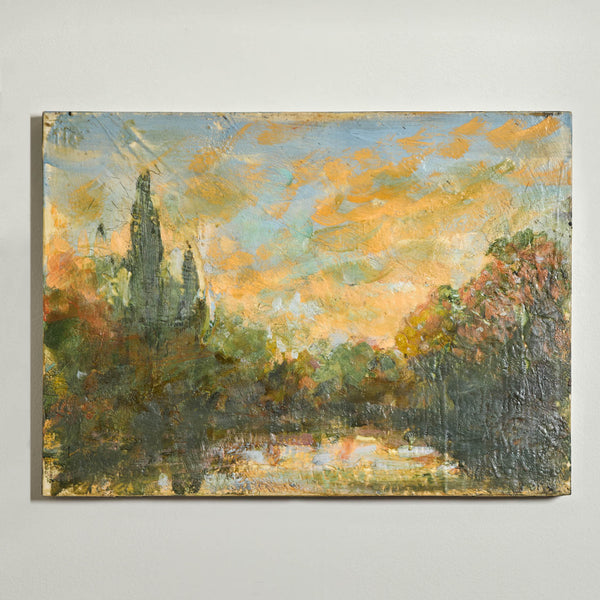 Famous Canadian painter Tony Scherman "Untitled Landscape" Encaustic on canvas, 2007
