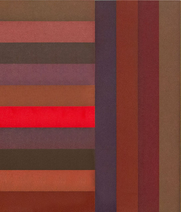 SOL LEWITT "BANDS: RED" AQUATINT, 1991