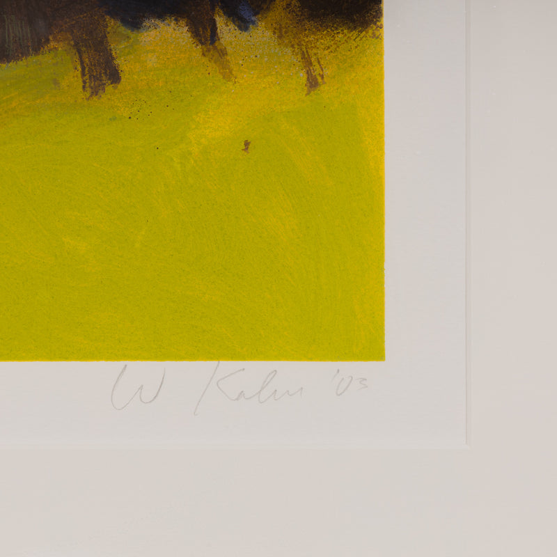 wolf kahn barn and forsythia III 2003 limited edition print barn lincoln center for the performing arts new york city edition kahn barn colorful screenprint collect iconic artwork 