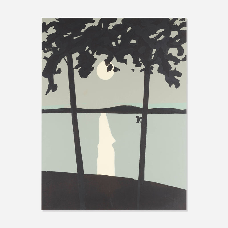 ALEX KATZ "LUNA PARK 2" SCREENPRINT, 1973