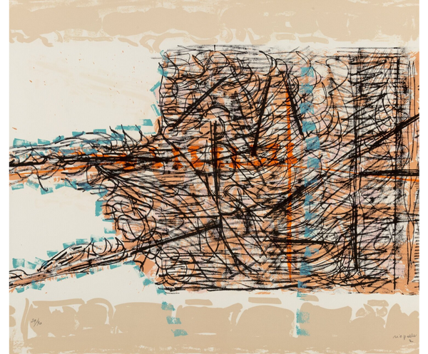 RIOPELLE "LE SABLIER 2" LITHO, 1979