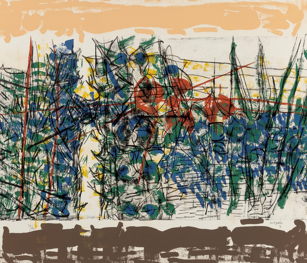 RIOPELLE "LE SABLIER 4" LITHO, 1979