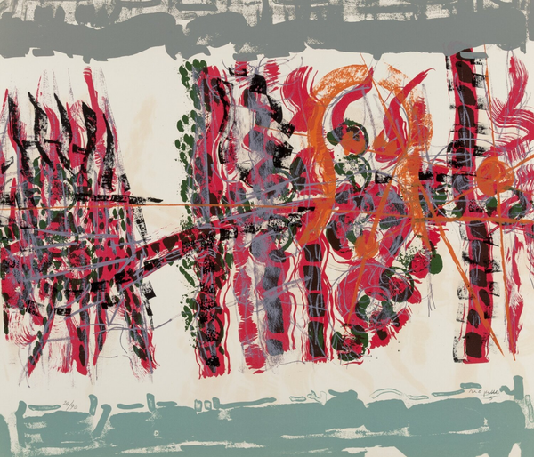 RIOPELLE "LE SABLIER 5" LITHO, 1979