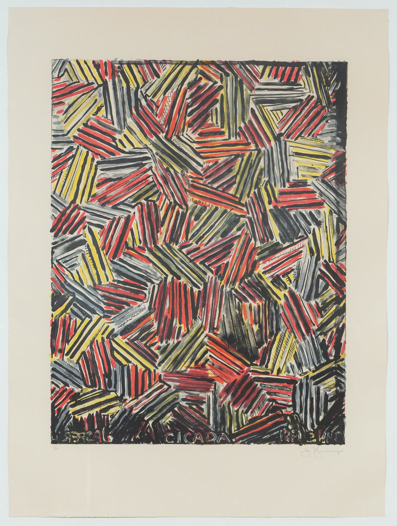 Jasper Johns, Cicada, Lithograph, 1981, Caviar20, prints, full work