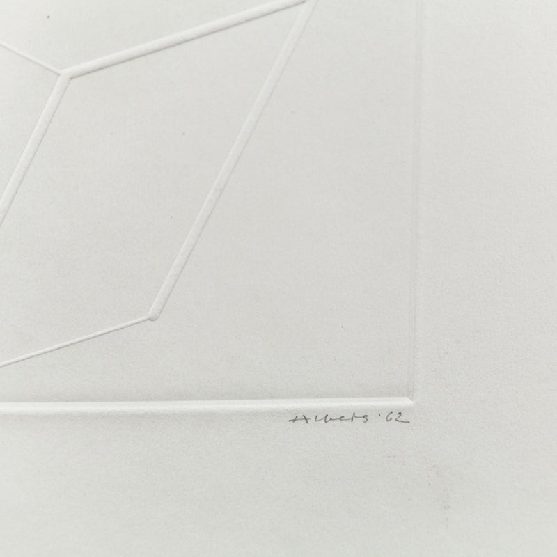 JOSEF ALBERS "INTAGLIO SOLO", 1962