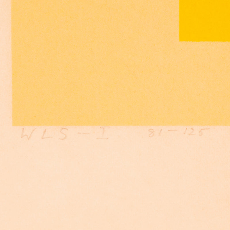 JOSEF ALBERS "YELLOW LEVELS" WLS-I, 1966