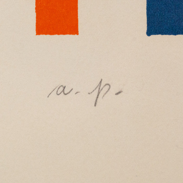 Piero Dorazio ポスター Framed Original Vintage Piero Dorazio Poster - Arte Immagine, 1987