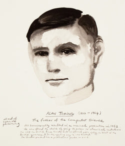 Marlene Dumas, Great Men, Alan Turing, Caviar20, prints