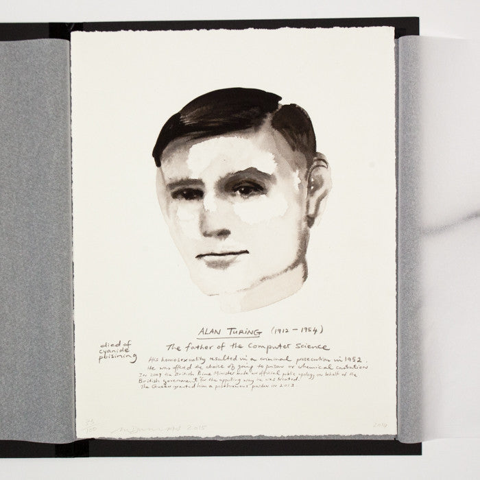 Marlene Dumas, Great Men, Alan Turing, Caviar20, prints