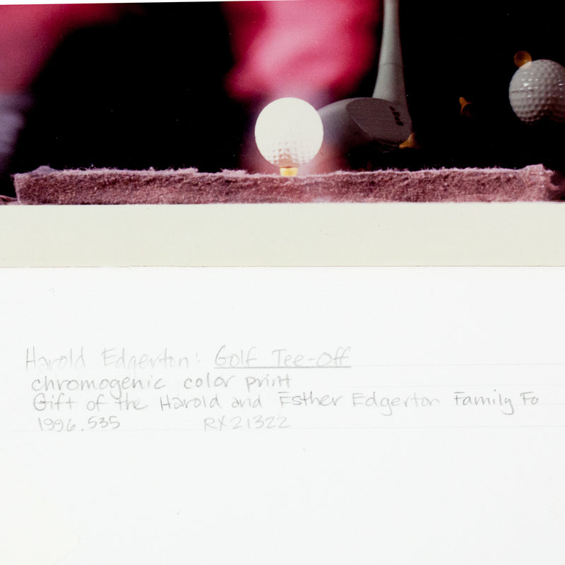 HAROLD EDGERTON "GOLF TEE-OFF" PHOTOGRAPH