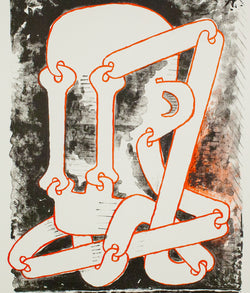 SOREL ETROG "MEDITATION II" LITHOGRAPH, 1965