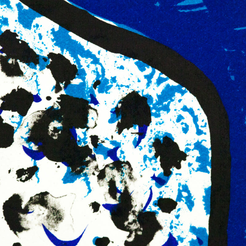 SOREL ETROG "KEY HEAD, THREE BLUES" 1969