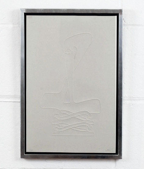SOREL ETROG "GHOST" EMBOSSED PRINT