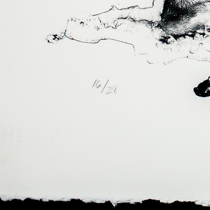 SOREL ETROG "TWO CALLIGRAPHIC FIGURES" 1969/1998