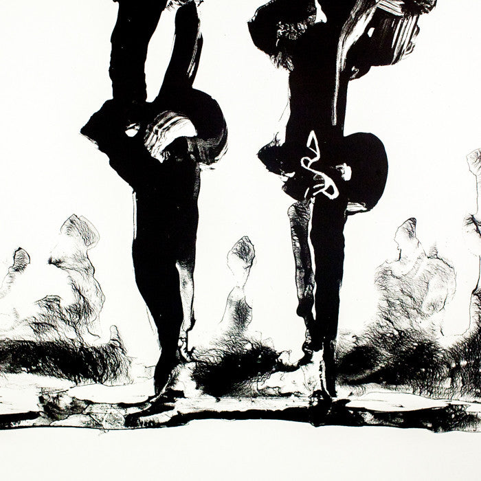 SOREL ETROG "TWO CALLIGRAPHIC FIGURES" 1969/1998