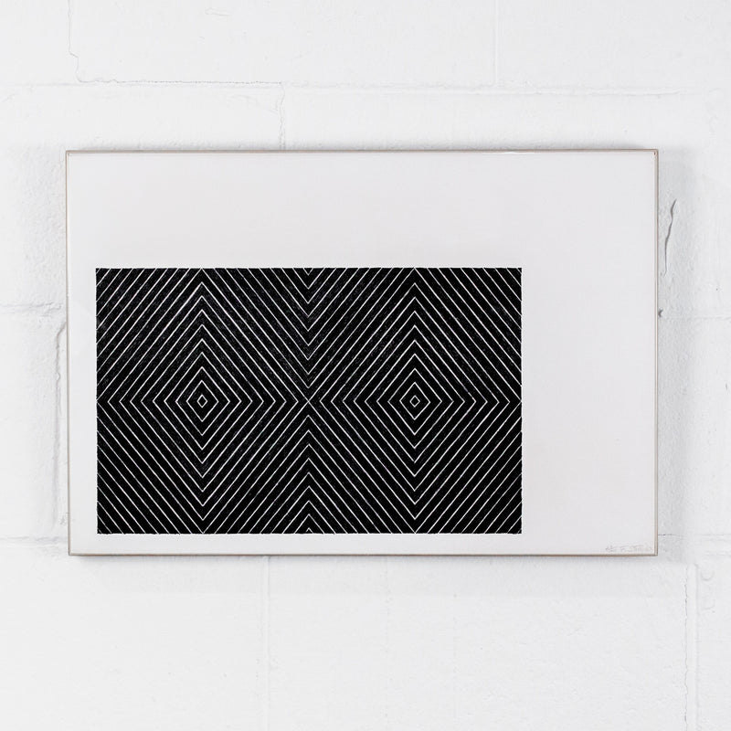 FRANK STELLA "DELPHINE" LITHOGRAPH, 1967