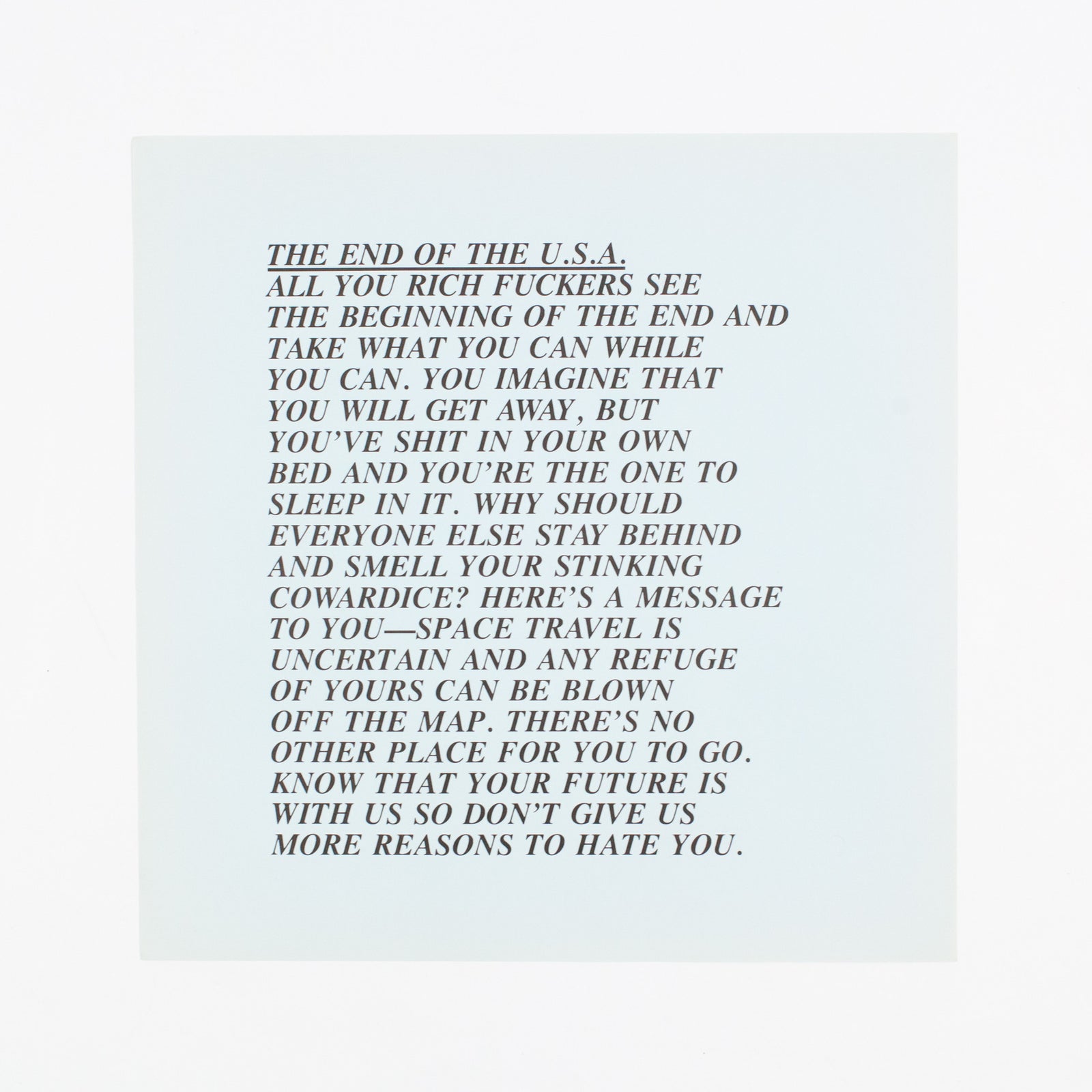 JENNY HOLZER 