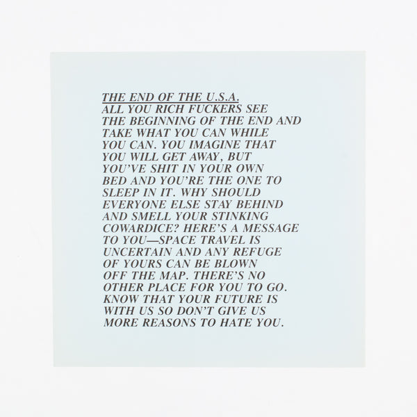 Jenny Holzer, End of USA, Inflammatory Essays, Documenta, 1982, Caviar20