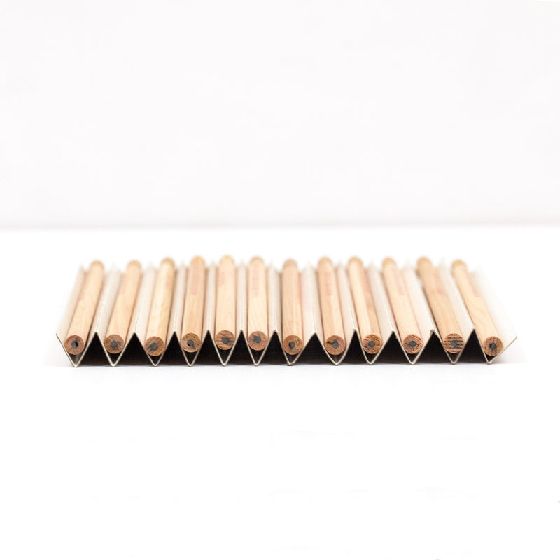 Jenny Holzer, Survival Pencils, 12 unsharpened and embossed pencils, Stamped box,  1991, Caviar20