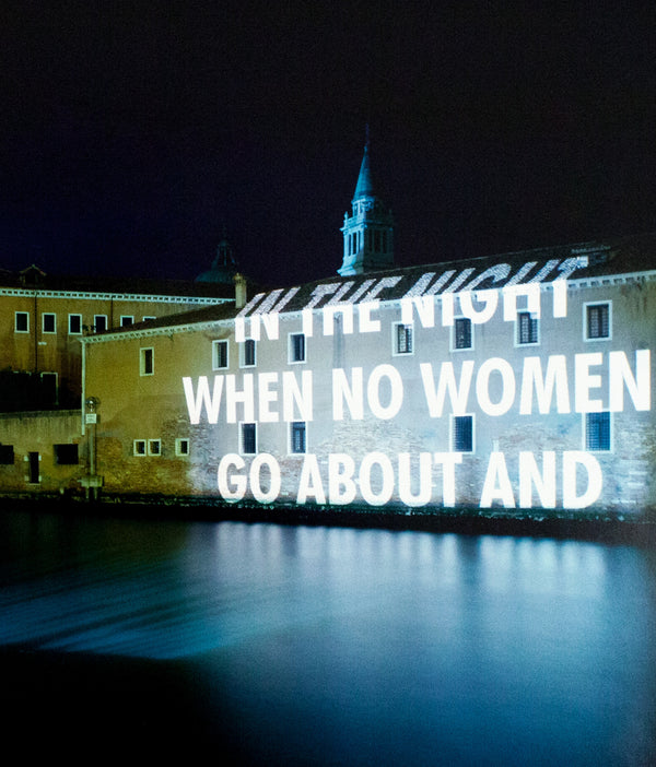 Jenny Holzer photograph projection Caviar20 Italy multiple