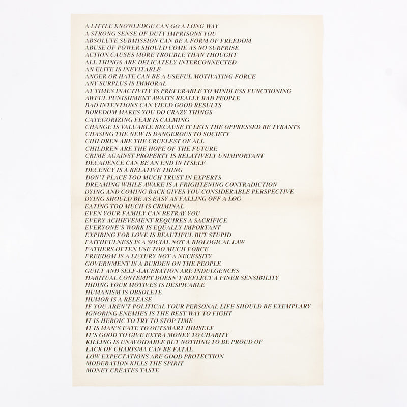 Jenny Holzer Truisms Caviar20 multiples