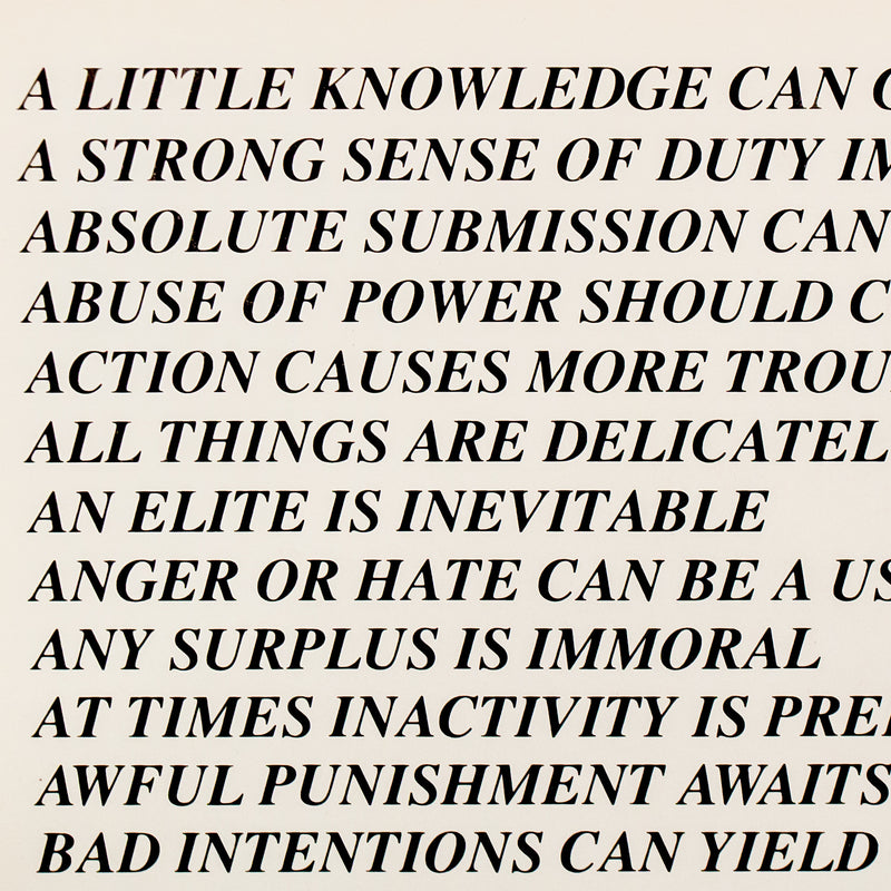 Jenny Holzer Truisms Caviar20 multiples