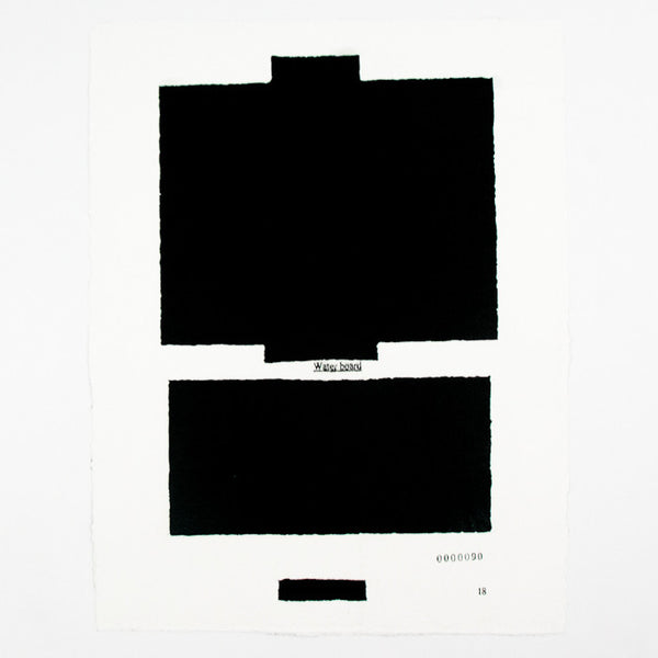 JENNY HOLZER "WATERBOARD 18" 2012