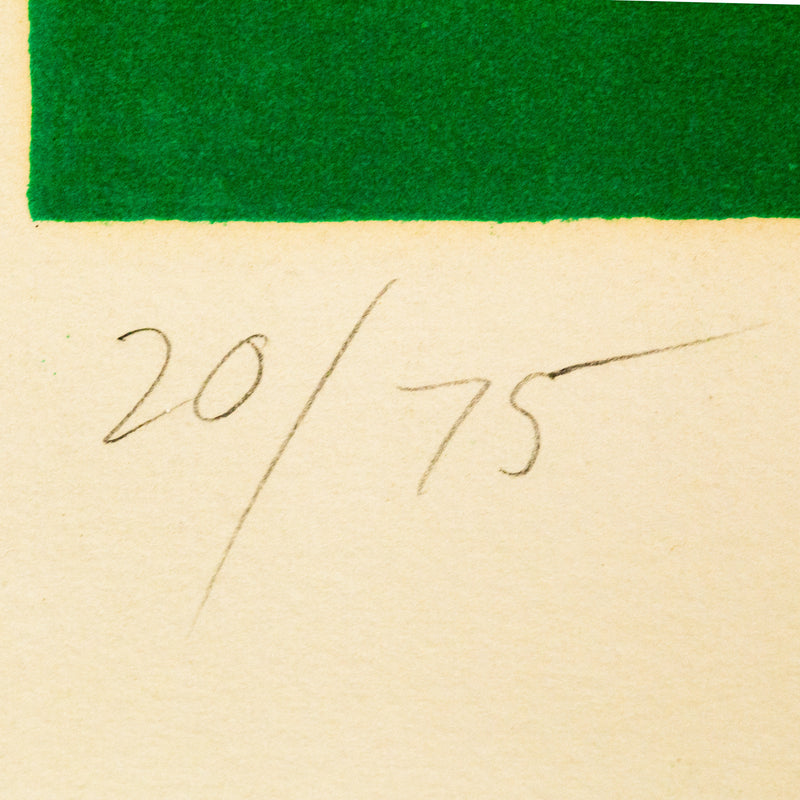 JACK YOUNGERMAN "GREEN AROUND" LITHO, 1968