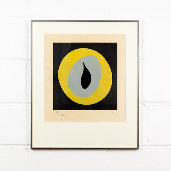 JEAN ARP "SOLEIL RECERCLE" WOODCUT, 1966