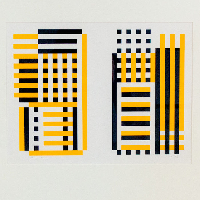 Josef Albers, Caviar20, Bowers, Glass Painting, Screenprint