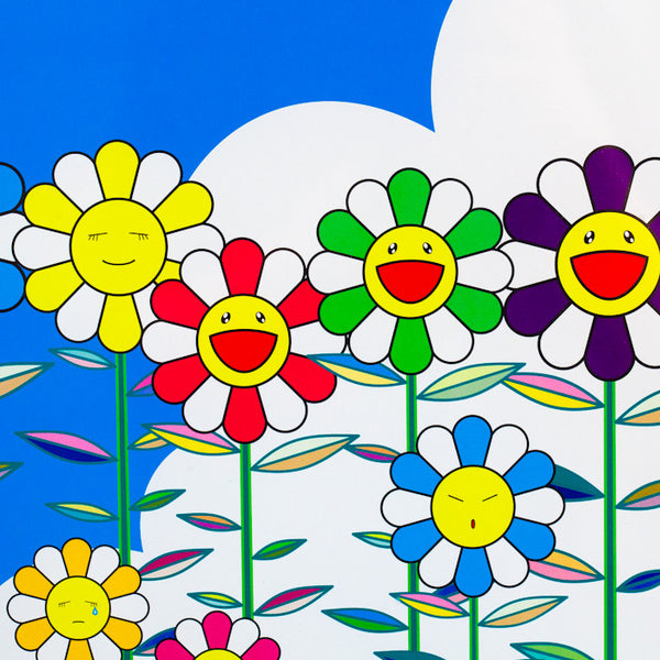 MURAKAMI "FLOWERS 3" LITHOGRAPH, 2006