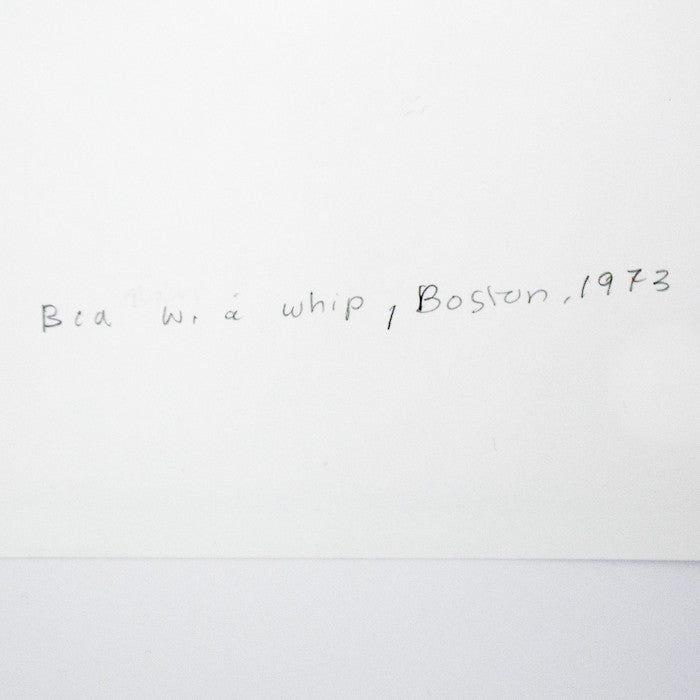 NAN GOLDIN "BEA WITH WHIP, BOSTON 1972" PHOTO