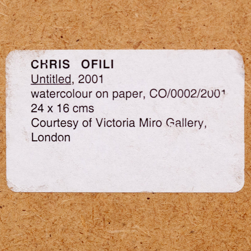 CHRIS OFILI "UNTITLED (ROYAL PORTRAIT)" 2001