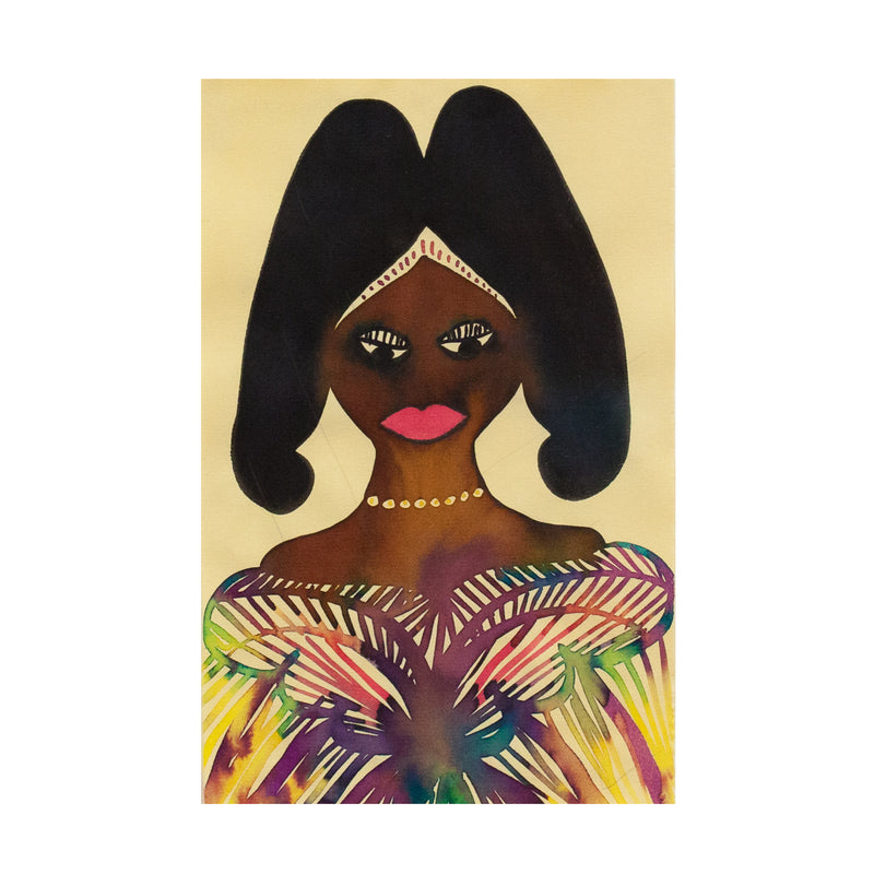 CHRIS OFILI "UNTITLED (ROYAL PORTRAIT)" 2001