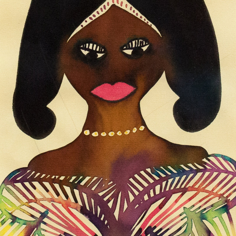 CHRIS OFILI "UNTITLED (ROYAL PORTRAIT)" 2001