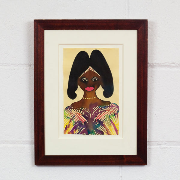 CHRIS OFILI "UNTITLED (ROYAL PORTRAIT)" 2001