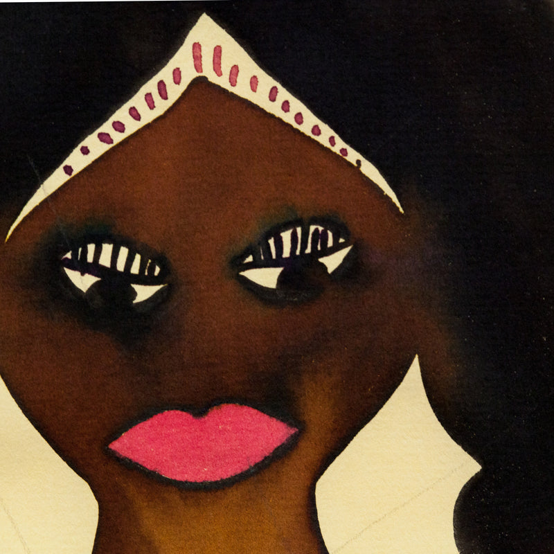 CHRIS OFILI "UNTITLED (ROYAL PORTRAIT)" 2001