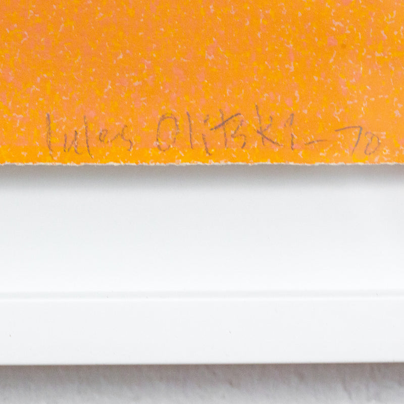 JULES OLITSKI "ORANGE SPRAY" SILKSCREEN 1970