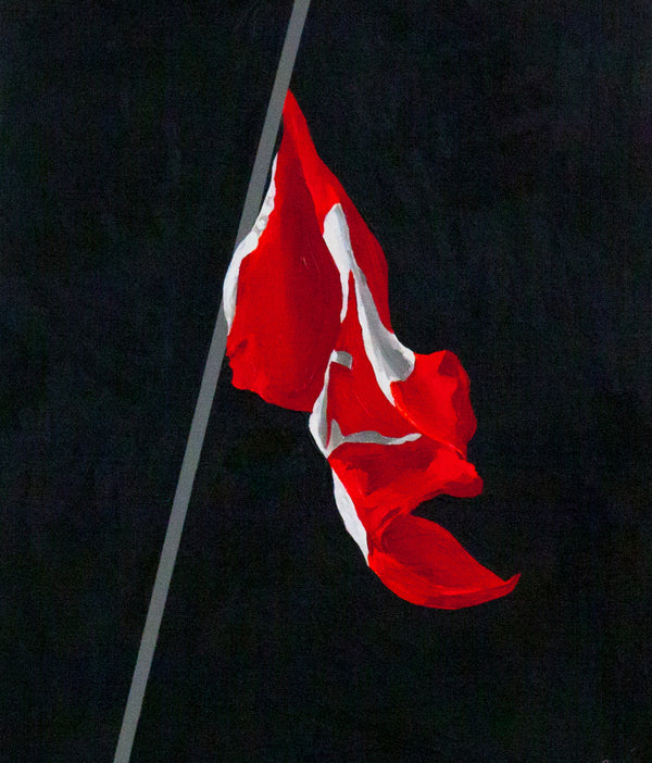 Charles Pachter, Flag painting, Canadian flag, Caviar20, art