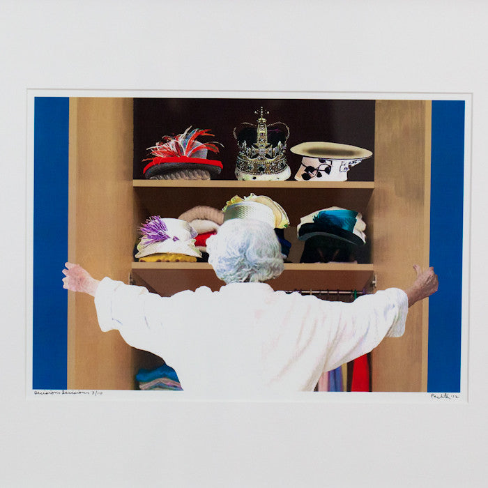 Charles Pachter Decisions Decisions print Queen Elizabeth