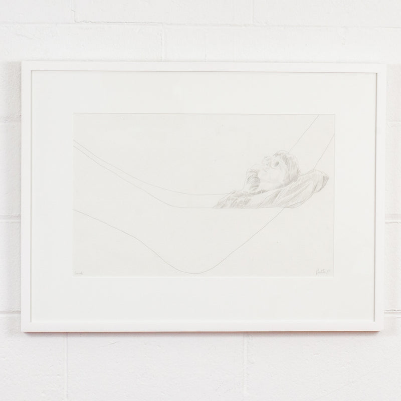 CHARLES PACHTER "HAMMOCK" DRAWING, 1983
