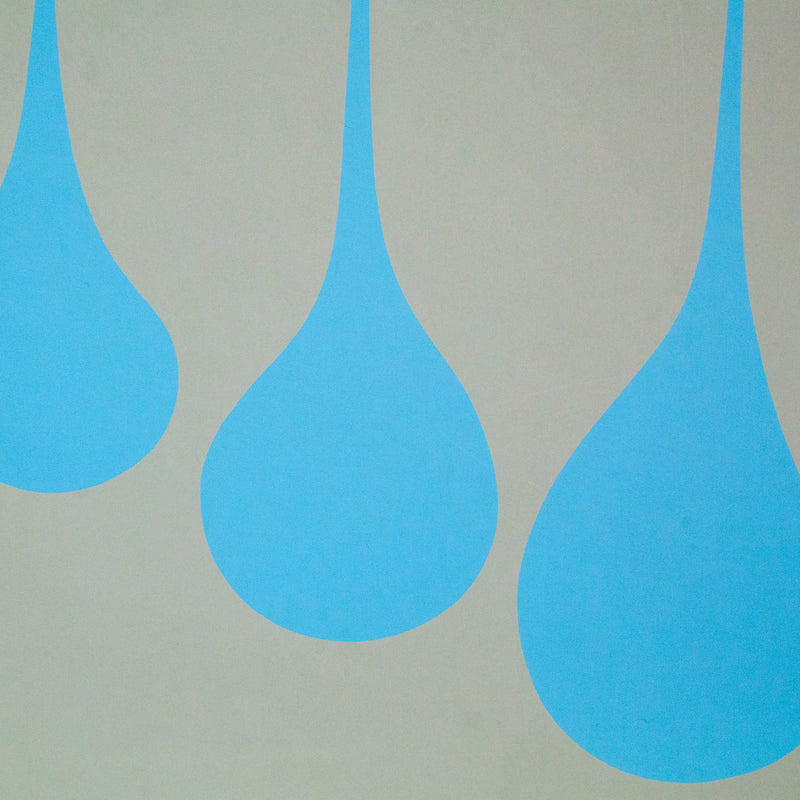 Harold Town, Blue Grey Stretch, Lithograph, 1971, Caviar20 Prints, Stretch Series, Stretch Prints